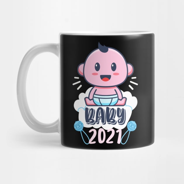 Baby 2021 Child Birth Announcement Family by Foxxy Merch